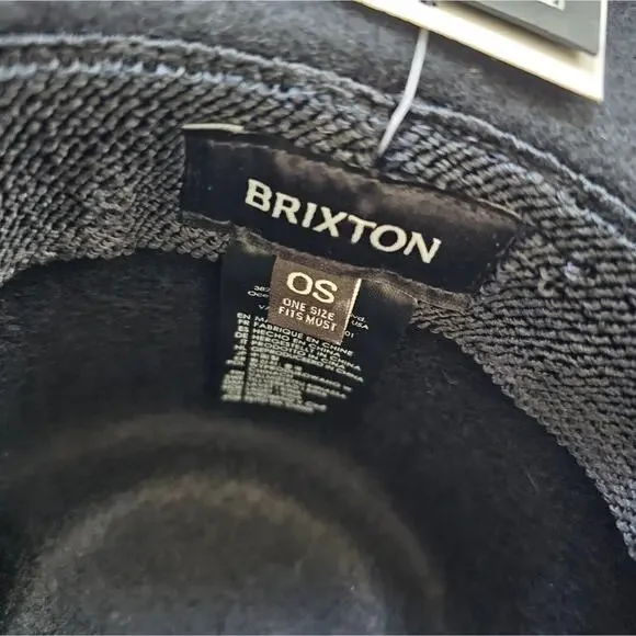 NWT Brixton Black Valley Fedora - Picture 6 of 7